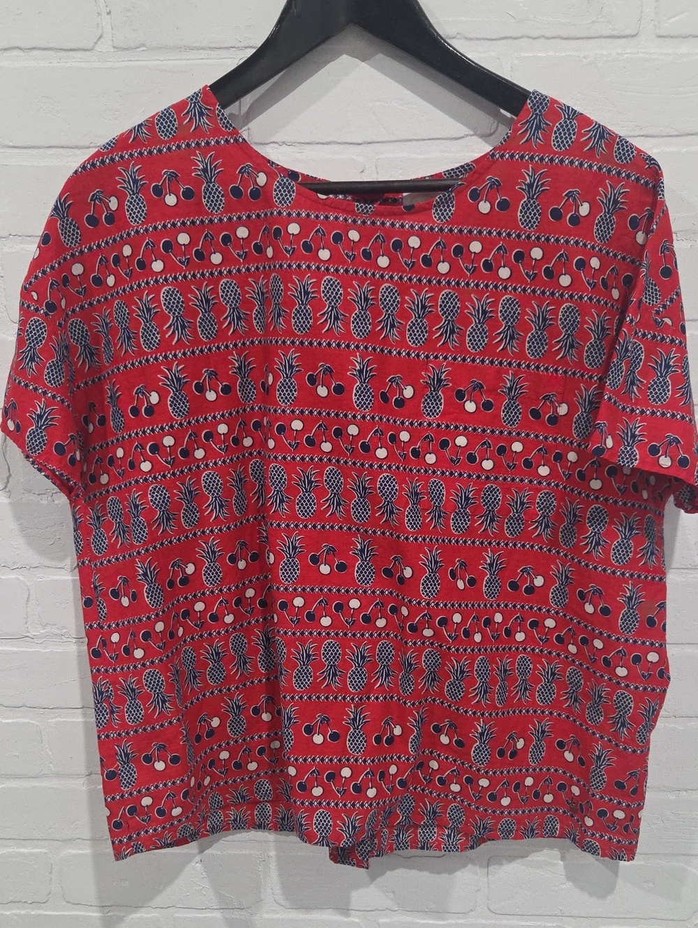 Des Petits Hauts Pineapple And Cherries Top